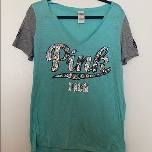 Pink Victoria’s Secret tee